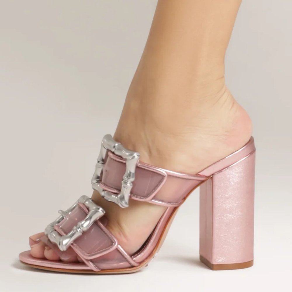 $89 NWT SCHUTZ Buckle Leather Sandals